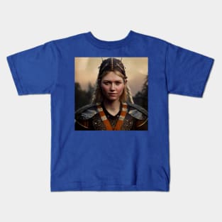 Viking Shield Maiden Kids T-Shirt